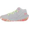 imageUnder Armour Kids Grade School Jet 21 Basketball ShoeMod Gray 106Penta Pink