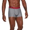 imageUnder Armour Mens 1Pack Performance Tech Boxerjock Brief 3quot Inseam AllDay Comfort ampamp UltraSoftJet Gray Light Heather 010Red
