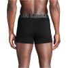 imageUnder Armour Mens 3Pack Performance Cotton Boxer Brief 3quot Inseam AllDay Comfort ampamp UltraSoftBlack Solid  Core