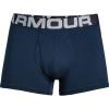 imageUnder Armour Mens 3Pack Performance Cotton Boxer Brief 3quot Inseam AllDay Comfort ampamp UltraSoftRed 600Mod Gray Medium Heather