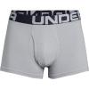 imageUnder Armour Mens 3Pack Performance Cotton Boxer Brief 3quot Inseam AllDay Comfort ampamp UltraSoftRed 600Mod Gray Medium Heather