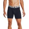 imageUnder Armour Mens 3Pack Performance Cotton Boxer Brief 6quot Inseam AllDay Comfort ampamp UltraSoftBlack 001Black