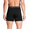 imageUnder Armour Mens 3Pack Performance Cotton Boxer Brief 6quot Inseam AllDay Comfort ampamp UltraSoftBlack Solid  Core