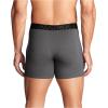 imageUnder Armour Mens 3Pack Performance Cotton Boxer Brief 6quot Inseam AllDay Comfort ampamp UltraSoftCastlerock Heather  Core