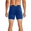 imageUnder Armour Mens 3Pack Performance Cotton Boxer Brief 6quot Inseam AllDay Comfort ampamp UltraSoftRoyal 400Mod Gray Medium Heather