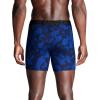 imageUnder Armour Mens 3Pack Performance Cotton Boxer Brief 6quot Inseam AllDay Comfort ampamp UltraSoftRoyal Steel Print