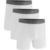 imageUnder Armour Mens 3Pack Performance Cotton Boxer Brief 6quot Inseam AllDay Comfort ampamp UltraSoftWhite Solid  Core
