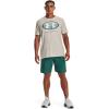 imageUnder Armour Mens AcademySteel UA Woven Graphic Modern Low Rise MultiSport Short722 Coastal Teal   White