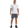 imageUnder Armour Mens AcademySteel UA Woven Graphic Modern Low Rise MultiSport ShortPitch Gray 013Gray