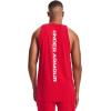 imageUnder Armour Mens Baseline Cotton TankRed 600Summit White