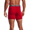 imageUnder Armour Mens Charged Cotton 6inch Boxerjock 3PackRed  Academy  Mod Gray Medium Heather