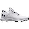 imageUnder Armour Mens Charged Draw 2 Spikeless Cleat Golf Shoe100 WhiteWhiteBlack