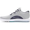 imageUnder Armour Mens Charged Draw 2 Spikeless Cleat Golf Shoe102 Halo GrayCapriMidnight Navy