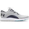 imageUnder Armour Mens Charged Draw 2 Spikeless Cleat Golf Shoe102 Halo GrayCapriMidnight Navy
