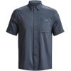 imageUnder Armour Mens Drift Tide 20 ShortSleeve TShirt044 Downpour Gray   Gravel