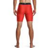imageUnder Armour Mens HeatGear Compression Shorts860 Dark Orange   White