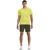 imageUnder Armour Mens Launch Run 7quot 2in1 Shorts390 Marine Od Green  Lime Yellow  Reflective