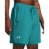 imageUnder Armour Mens Launch Run 7quot 2in1 Shorts464 Circuit Teal  Circuit Teal  Reflective