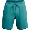 imageUnder Armour Mens Launch Run 7quot 2in1 Shorts464 Circuit Teal  Circuit Teal  Reflective