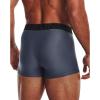 imageUnder Armour Mens MultiPack Performance Tech Boxerjock Brief 3quot Inseam AllDay Comfort ampamp Soft044 Downpour Gray   Jet Gray