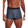 imageUnder Armour Mens MultiPack Performance Tech Boxerjock Brief 3quot Inseam AllDay Comfort ampamp Soft044 Downpour Gray   Jet Gray