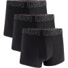 imageUnder Armour Mens MultiPack Performance Tech Boxerjock Brief 3quot Inseam AllDay Comfort ampamp SoftBlack Solid  Core 3pack