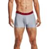 imageUnder Armour Mens MultiPack Performance Tech Boxerjock Brief 3quot Inseam AllDay Comfort ampamp SoftMod Gray Light Heather 011Jet Gray Light Heather
