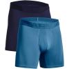 imageUnder Armour Mens MultiPack Performance Tech Mesh Boxerjock Brief 6quot Inseam AllDay Comfort466 Cosmic Blue   Midnight Navy