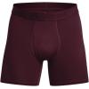 imageUnder Armour Mens MultiPack Performance Tech Mesh Boxerjock Brief 6quot Inseam AllDay Comfort600 Dark Maroon   Mod Gray