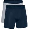 imageUnder Armour Mens MultiPack Performance Tech Mesh Boxerjock Brief 6quot Inseam AllDay ComfortAcademy Blue 408Mod Gray