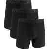 imageUnder Armour Mens MultiPack Performance Tech Mesh Boxerjock Brief 6quot Inseam AllDay ComfortBlack Solid  Core 3 Pack