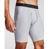 imageUnder Armour Mens MultiPack Performance Tech Mesh Boxerjock Brief 6quot Inseam AllDay ComfortHalo Gray 014Jet Gray