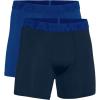 imageUnder Armour Mens MultiPack Performance Tech Mesh Boxerjock Brief 6quot Inseam AllDay ComfortRoyal 400Academy Blue
