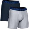 imageUnder Armour Mens Standard Tech 6quot Boxerjock MultipackAcademy Blue 408Mod Gray Light Heather