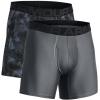 imageUnder Armour Mens Standard Tech 6quot Boxerjock MultipackBauhaus BluePitch GrayPitch Gray