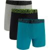 imageUnder Armour Mens Standard Tech 6quot Boxerjock MultipackCircuit Teal Solid 3 Pack