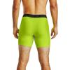 imageUnder Armour Mens Standard Tech 6quot Boxerjock MultipackGreen Citrine 394Baroque Green