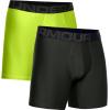 imageUnder Armour Mens Standard Tech 6quot Boxerjock MultipackGreen Citrine 394Baroque Green