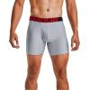 imageUnder Armour Mens Standard Tech 6quot Boxerjock MultipackMod Gray Light Heather  Jet Gray Light Heather