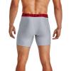 imageUnder Armour Mens Standard Tech 6quot Boxerjock MultipackMod Gray Light Heather 011Jet Gray Light Heather