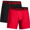imageUnder Armour Mens Standard Tech 6quot Boxerjock MultipackRed 600Black