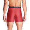 imageUnder Armour Mens Standard Tech 6quot Boxerjock MultipackRed Heather Solid 3 Pack