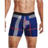 imageUnder Armour Mens Standard Tech 6quot Boxerjock MultipackTech Blue 432Black
