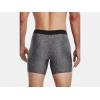 imageUnder Armour Mens Tech 6inch Boxerjock 1Pack017 Jet Gray Medium Heather   Black