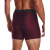 imageUnder Armour Mens Tech 6inch Boxerjock 1PackDark Maroon 602Black