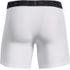 imageUnder Armour Mens Tech 6inch Boxerjock 1PackWhite 100Black
