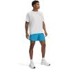 imageUnder Armour Mens Woven 5quot Shorts452 Ether Blue   White