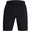 imageUnder Armour Mens Woven Wordmark Shorts002 Black   Highvis Yellow