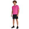 imageUnder Armour Mens Woven Wordmark Shorts003 Black   Astro Pink