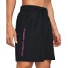 imageUnder Armour Mens Woven Wordmark Shorts003 Black   Astro Pink
